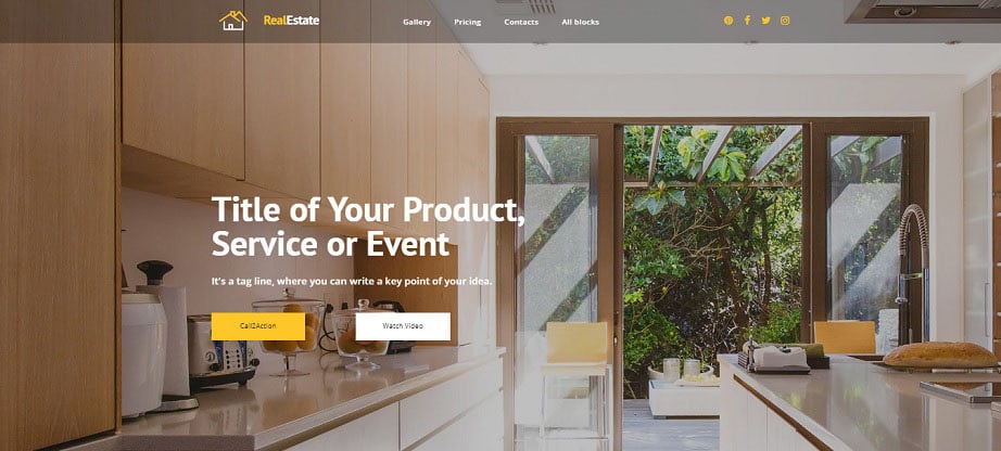 RealEstate Landing Page Template