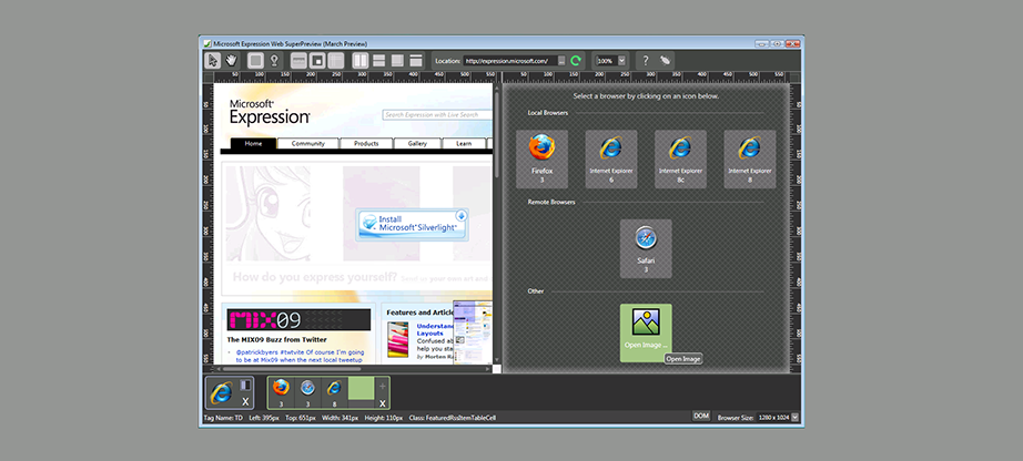 cross browser testing tools microsoft expression
