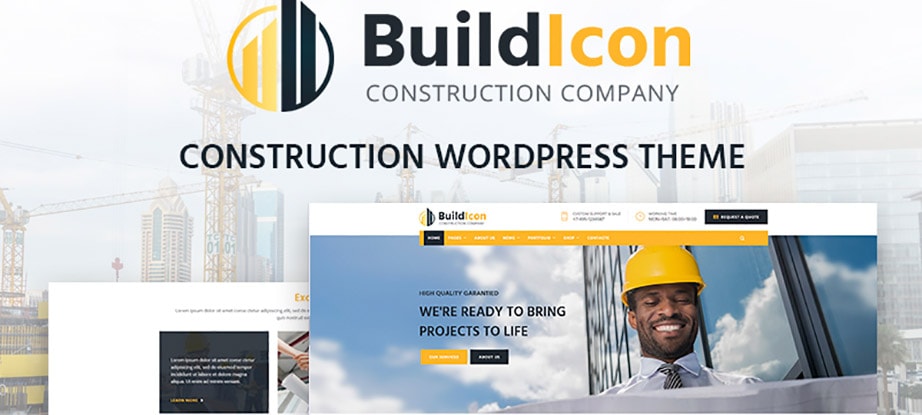 BuildIcon - Construction Company WordPress Theme