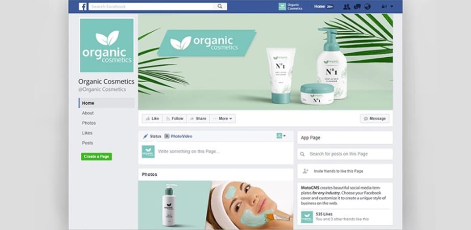 cosmetics fb cover photos with your own name