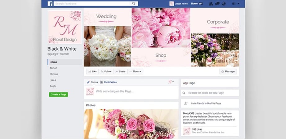 flower free facebook timeline covers download