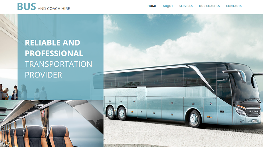 Bus and Coach Hire HTML Website Template