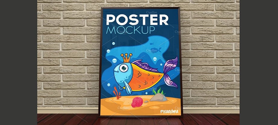 Poster Mockup PSD by Pixaroma