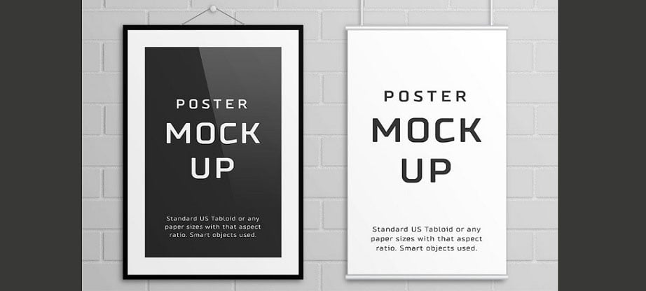 Download Editable Poster Mockup PSD for Any Personal and Business Needs