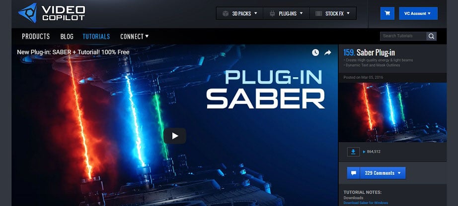 saber plugin after effects free download