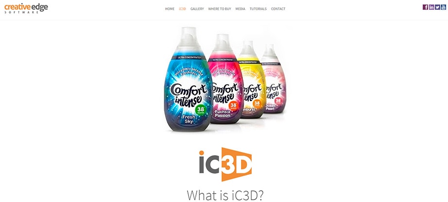 iC3D Packaging Mockup Software