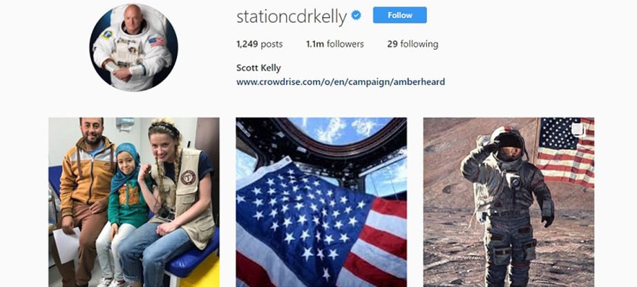 Scott Kelly Instagram Account