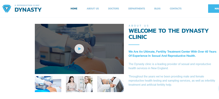 IVF & Fertility Reproductive Clinic Website Template