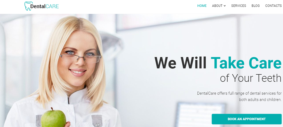  Dental Clinic Website Template