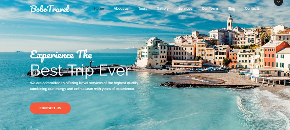 travel agency website builder and hosting