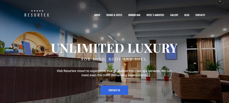 hotel website builder and hosting