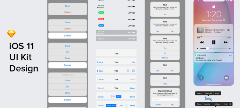 iOS UI Kits - Useful Collection for a Perfect User Interface Design