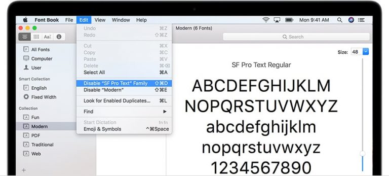 convert font from mac to pc