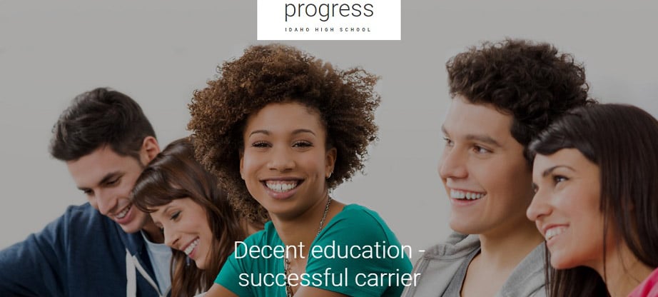 Progress Online Training Website Template for High School Courses