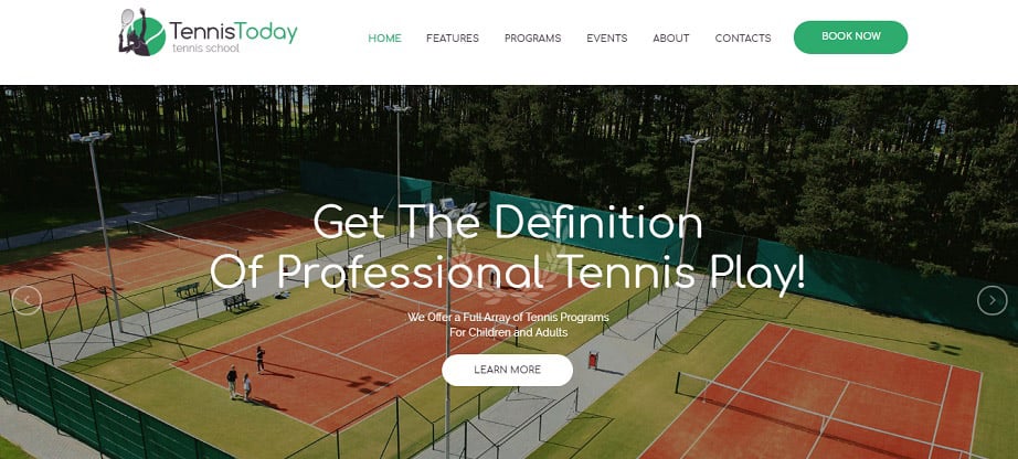 TennisToday Sports School & Events Design