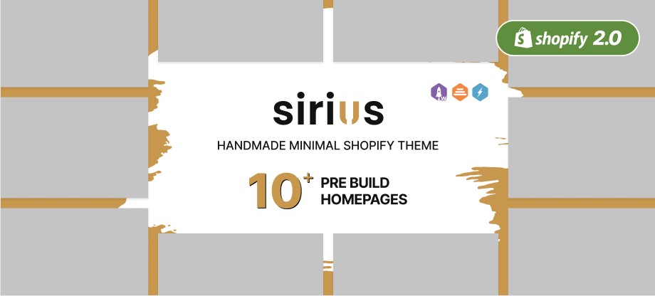Sirius - Handmade Minimal Shopify Theme Store for Dropshipping