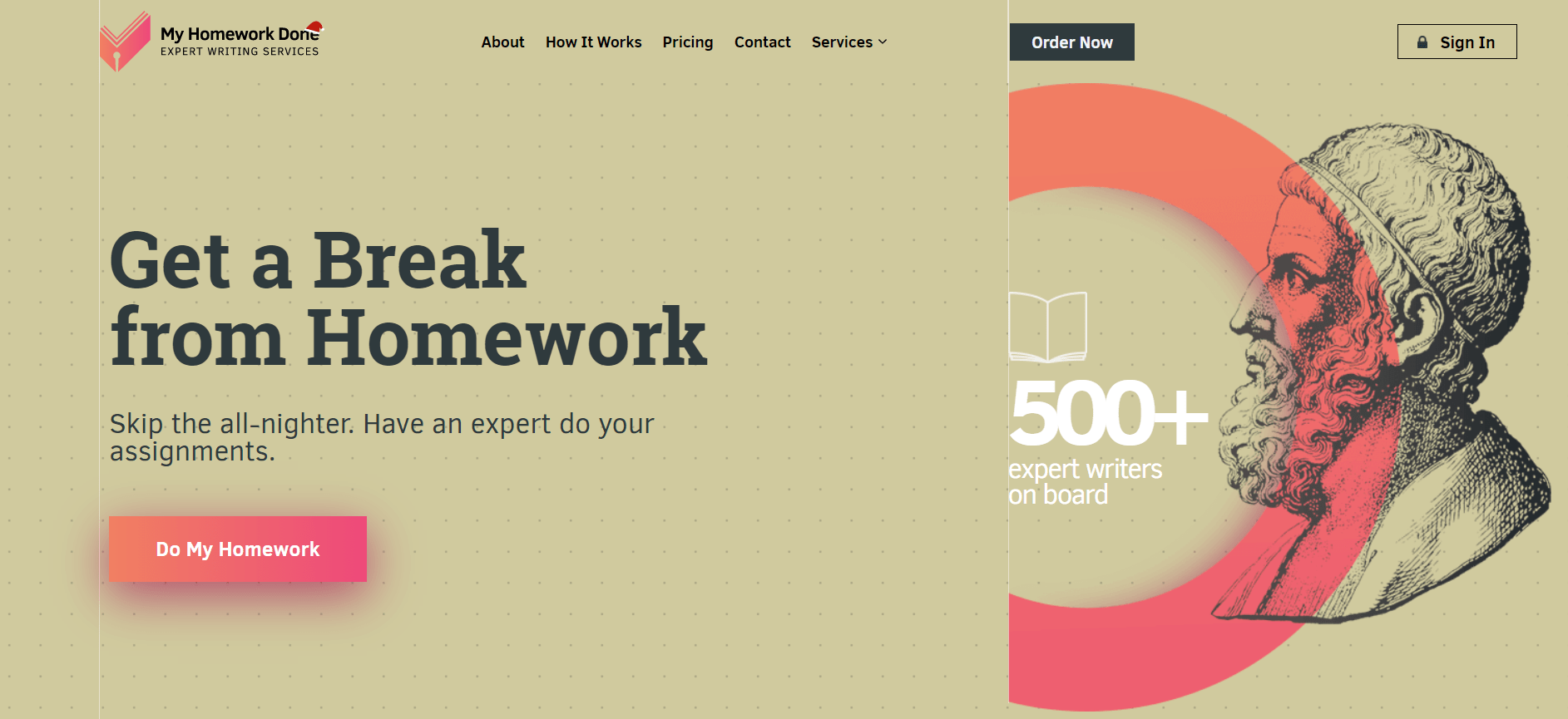 Education Website Design Example