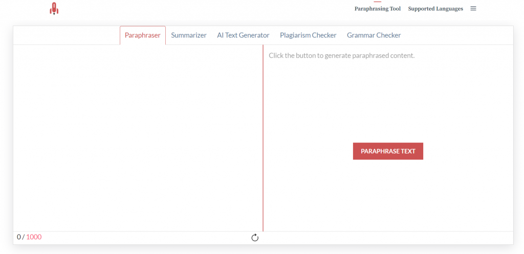 Paraphrasingtool.ai top