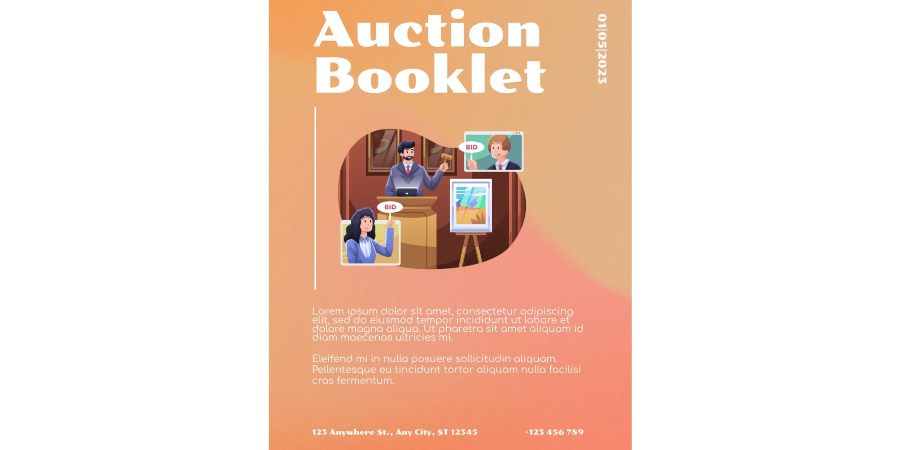 Auction Booklet Template