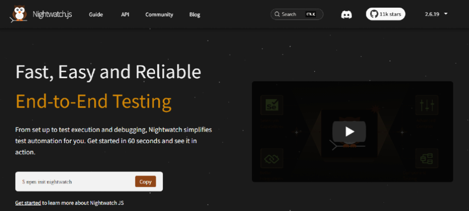 Nightwatch.js automated testing framework